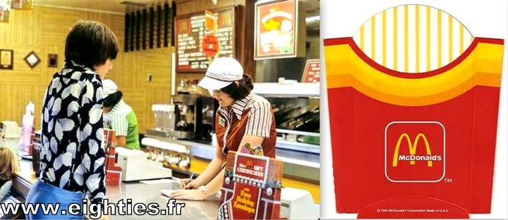 restaurant Mc Donald hamburgers années 80 fast-food